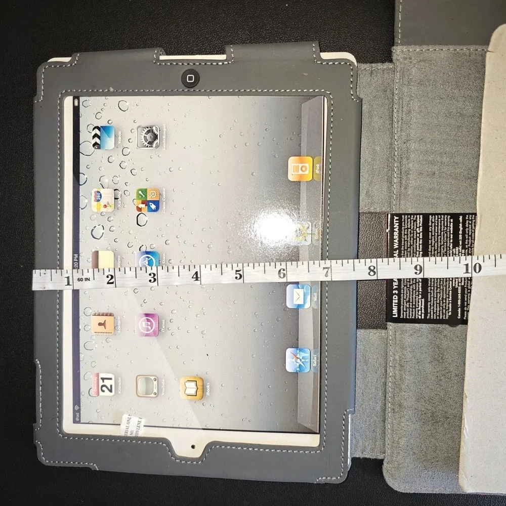 Samsonite Black Pebble Grain‎ Trifold PadFolio Cover iPad NWT